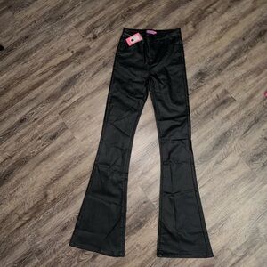 NWT EDIKTED LUNA Faux Leather Flared Pants